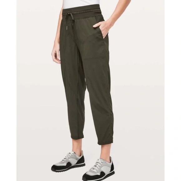 Lululemon Dance Studio Crop 25” Dark Olive Jogger Pants - Picture 2 of 11